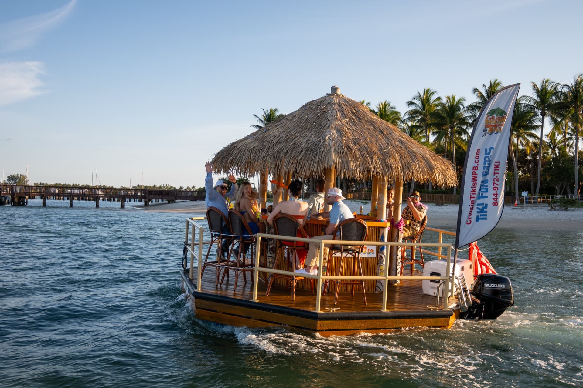 Cruisin' Tikis floating tiki bar experience on the water